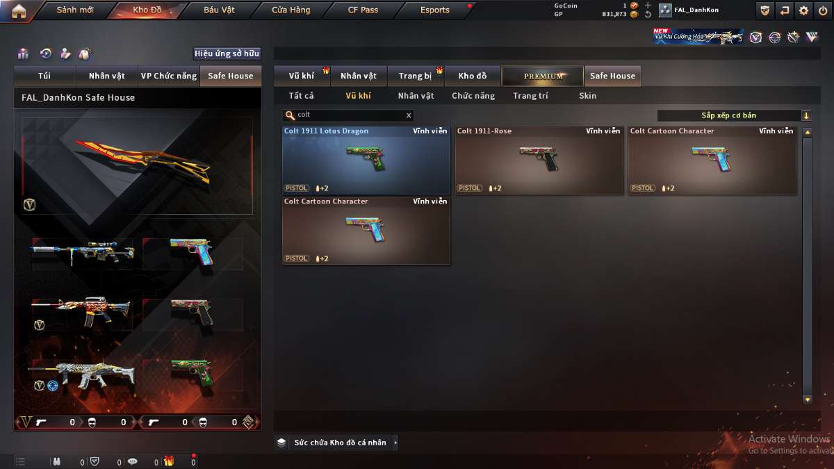 shop acc cf uy tin gia re